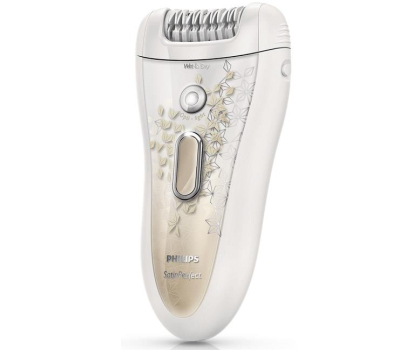 Depilator i golarka damska Philips Depilator satin perfect HP6581/00 biały